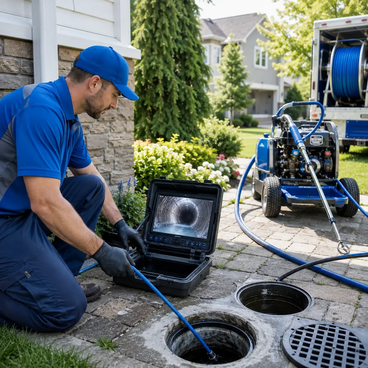 Outdoor drain cleaning professionals serving Davenport, OK